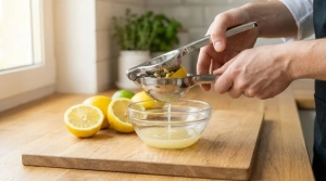 Étape 3: Pressez les citrons jaunes pour en extraire tout l...