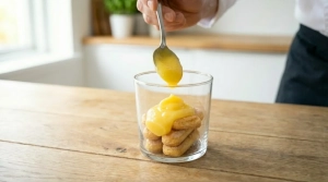 Étape 10: Ajoutez une petite cuillère de Lemon Curd sur les...