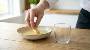 Étape 9: Trempez rapidement les biscuits dans le sirop au c...