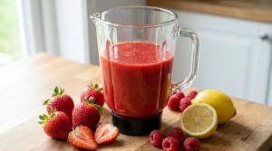 Étape 11: Pour le coulis : mixez une partie des fraises et l...