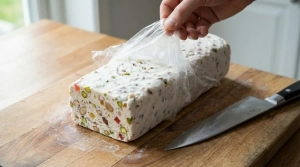 Étape 12: Au moment de servir, démoulez le nougat glacé su...