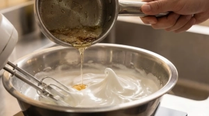 Étape 6: Dès que le sirop est à température, versez-le e...
