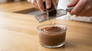 Étape 14: Au moment de servir, râpez un peu de chocolat noi...