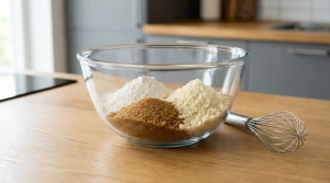 Étape 7: Dans un second saladier, versez la farine, la cass...