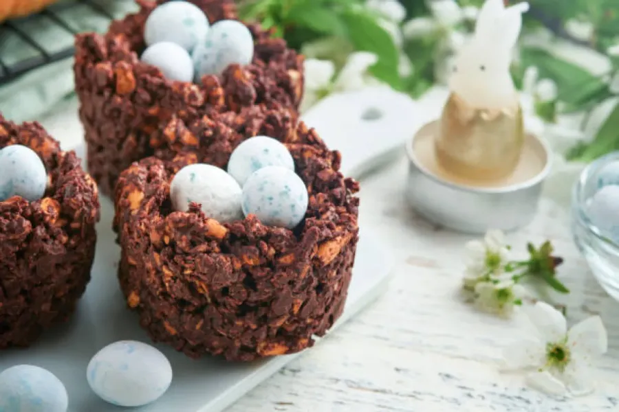 Nids de Pâques croustillants au chocolat - Image 3