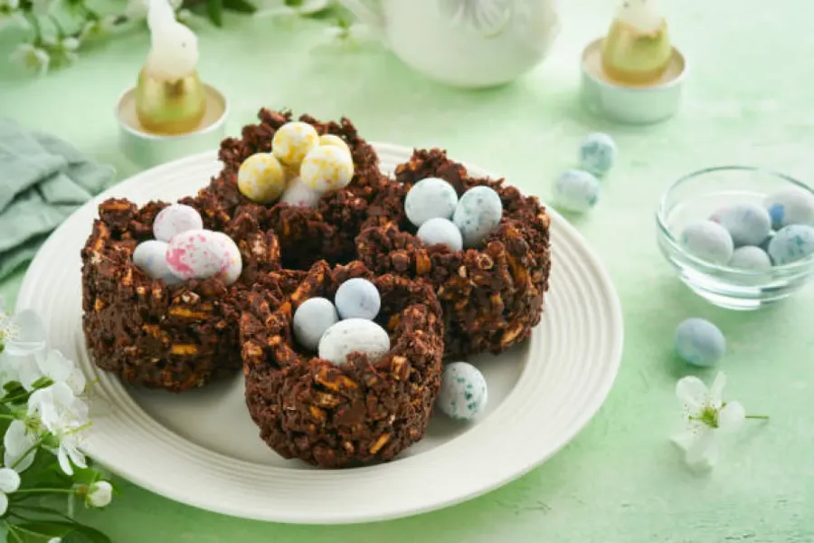 Nids de Pâques croustillants au chocolat - Image 2