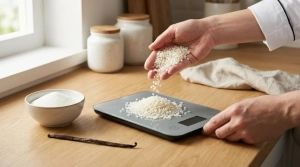 Étape 1: Pesez soigneusement le riz rond et préparez tous ...