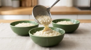 Étape 14: Versez le riz au lait dans des bols individuels ou...