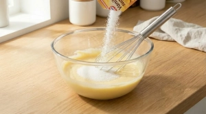 Étape 4: Ajoutez le sucre en poudre et le sucre vanillé, p...