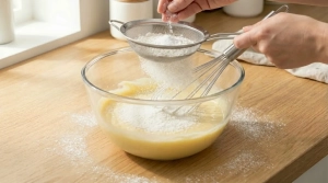 Étape 5: Incorporez la farine et la levure chimique, sans o...