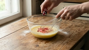 Étape 3: Incorporez l'œuf entier et le yaourt nature, puis...