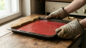 Étape 5: Étalez la pâte sur la plaque préparée sur une ...