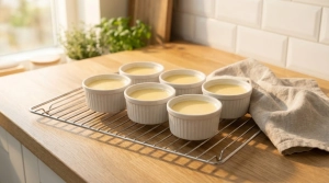 Étape 12: Sortez les ramequins du bain-marie avec précautio...