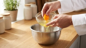 Étape 1: Séparez les blancs des jaunes d'œufs. Mettez les...