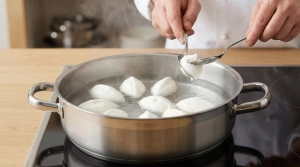 Étape 11: Formez des quenelles de blancs en neige à l'aide ...