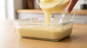 Étape 7: Versez immédiatement la crème anglaise dans un r...