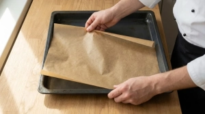 Étape 2: Déroulez le papier sulfurisé sur une plaque de c...