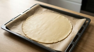 Étape 5: Déroulez la pâte sablée sur la plaque de cuisso...