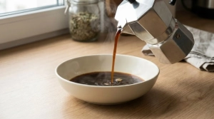 Étape 1: Préparez un café expresso bien fort et versez-le...