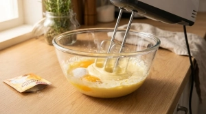 Étape 4: Fouettez vivement les jaunes avec le sucre en poud...