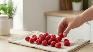 Étape 11: Triez les framboises : gardez les plus belles pour...