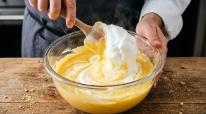 Étape 10: Incorporez un tiers des blancs en neige vigoureuse...