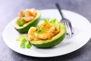 Avocats garnis aux crevettes