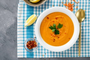 Soupe de lentilles corail