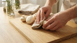 Étape 1: Nettoyez délicatement les champignons de Paris à...