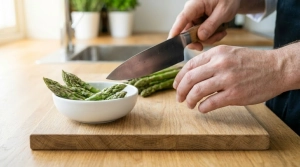 Étape 3: Coupez les pointes des asperges (environ 4-5 cm) e...