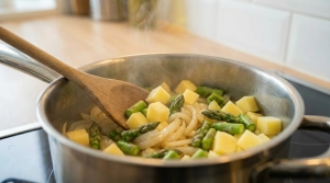 Étape 9: Ajoutez les cubes de pommes de terre et les tronç...