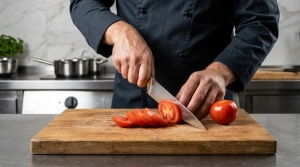 Étape 2: Coupez les tomates en quartiers grossiers sur votr...