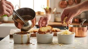 Étape 12: Répartissez la soupe chaude dans des ramequins, d...
