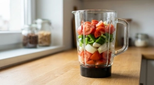 Étape 8: Dans le bol du blender, placez les quartiers de to...