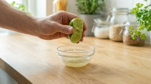 Étape 3: Pressez le citron vert pour en extraire le jus et ...