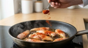 Étape 8: Faites chauffer l'huile d'olive dans une poêle su...