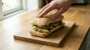 Étape 10: Refermez les paninis en appuyant légèrement avec...