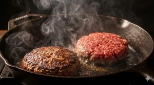 Étape 11: Faites cuire les steaks dans la poêle chaude selo...