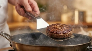 Étape 12: Retournez les steaks à mi-cuisson....