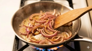 Étape 3: Dans une poêle, faites fondre une noix de beurre ...