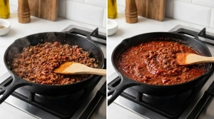 Étape 8: Incorporez le concentré de tomate et un tout peti...