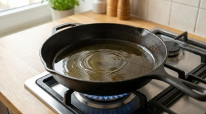 Étape 7: Faites chauffer l'huile dans une grande poêle à ...