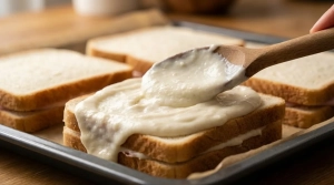 Étape 9: Nappez généreusement le dessus de chaque croque ...