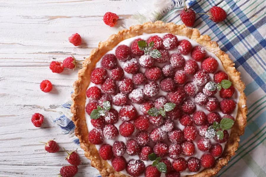 Tarte aux framboises et crème mascarpone - Image 2