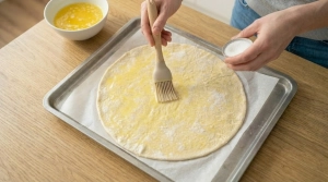 Étape 9: Beurrez et sucrez à nouveau la face de la pâte q...
