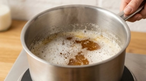 Étape 1: Placez le beurre doux dans une casserole et faites...