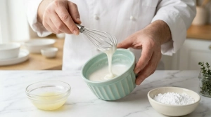 Étape 11: Une fois le cake bien froid, préparez le glaçage...