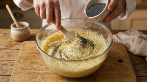 Étape 7: La touche magique : versez les graines de pavot da...