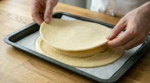 Étape 14: Déposez délicatement le second disque de pâte f...