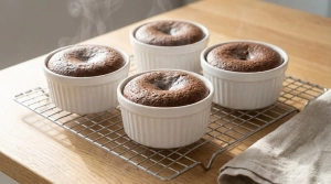 Étape 17: Sortez les fondants du four et laissez-les reposer...